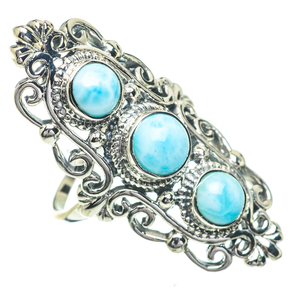 Larimar Rings handcrafted by Ana Silver Co - RING61014