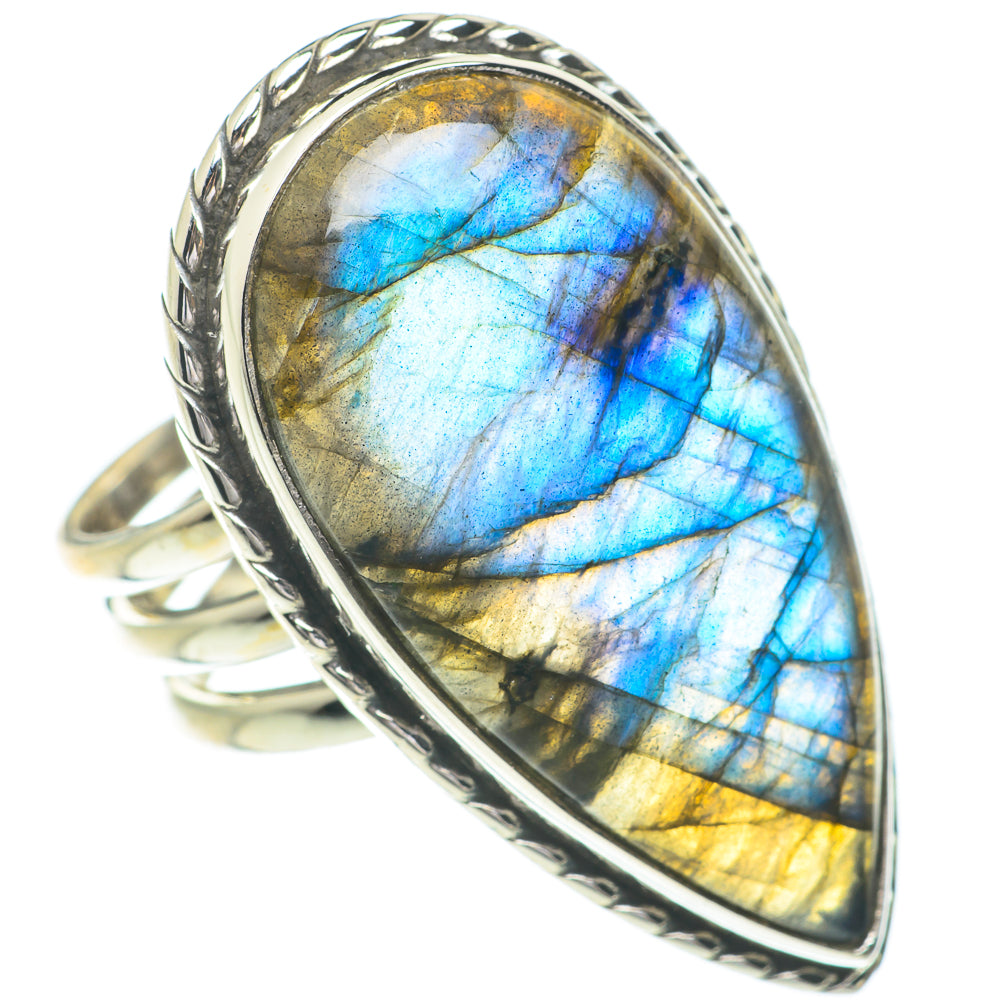 Labradorite Rings handcrafted by Ana Silver Co - RING61018