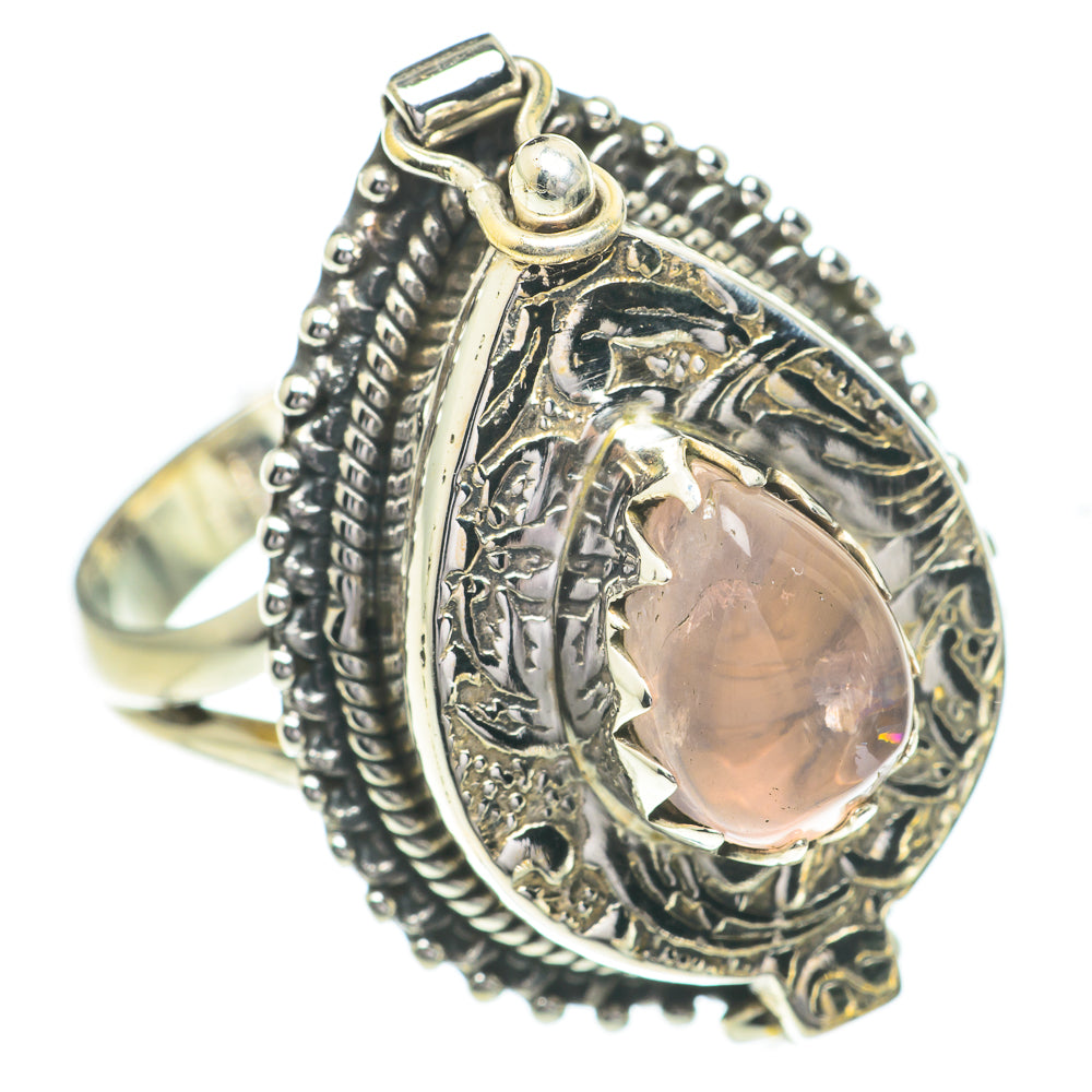 Rose Quartz Rings handcrafted by Ana Silver Co - RING61027