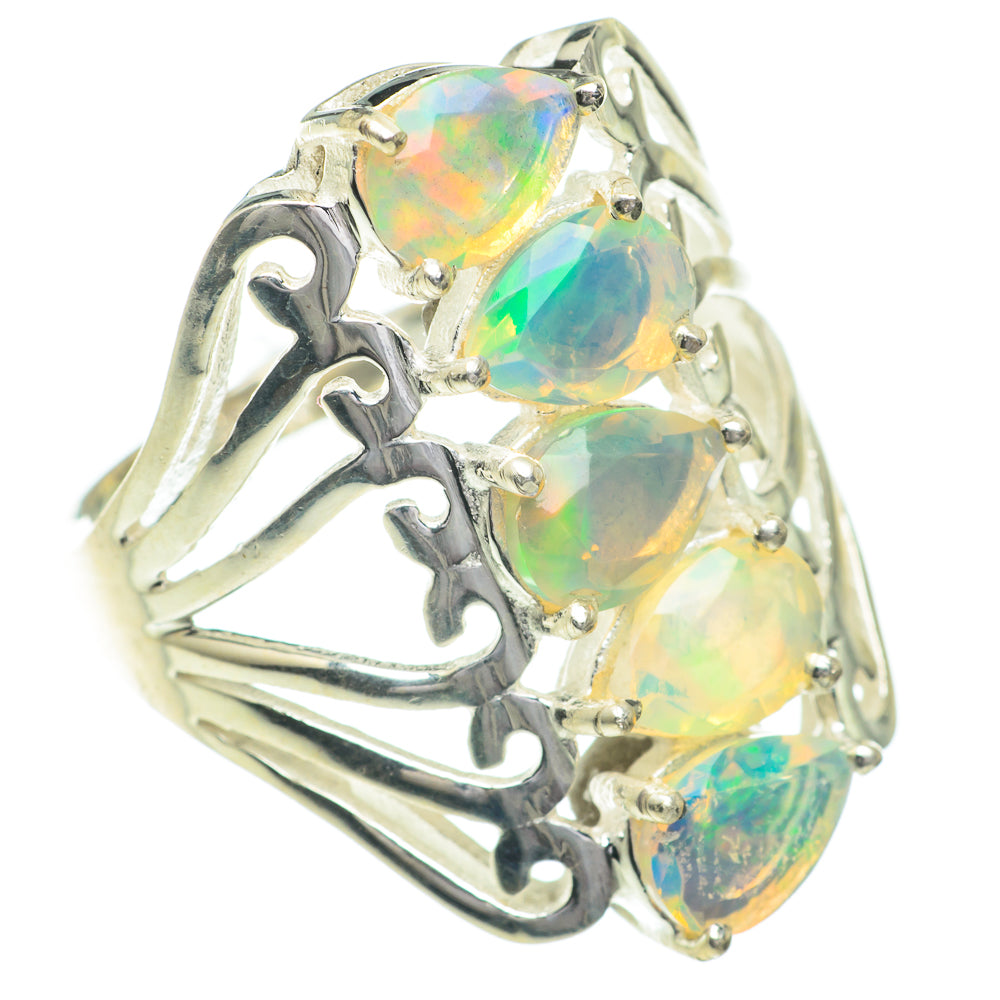 Ethiopian Opal Rings handcrafted by Ana Silver Co - RING61036