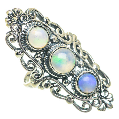 Ethiopian Opal Rings handcrafted by Ana Silver Co - RING61037
