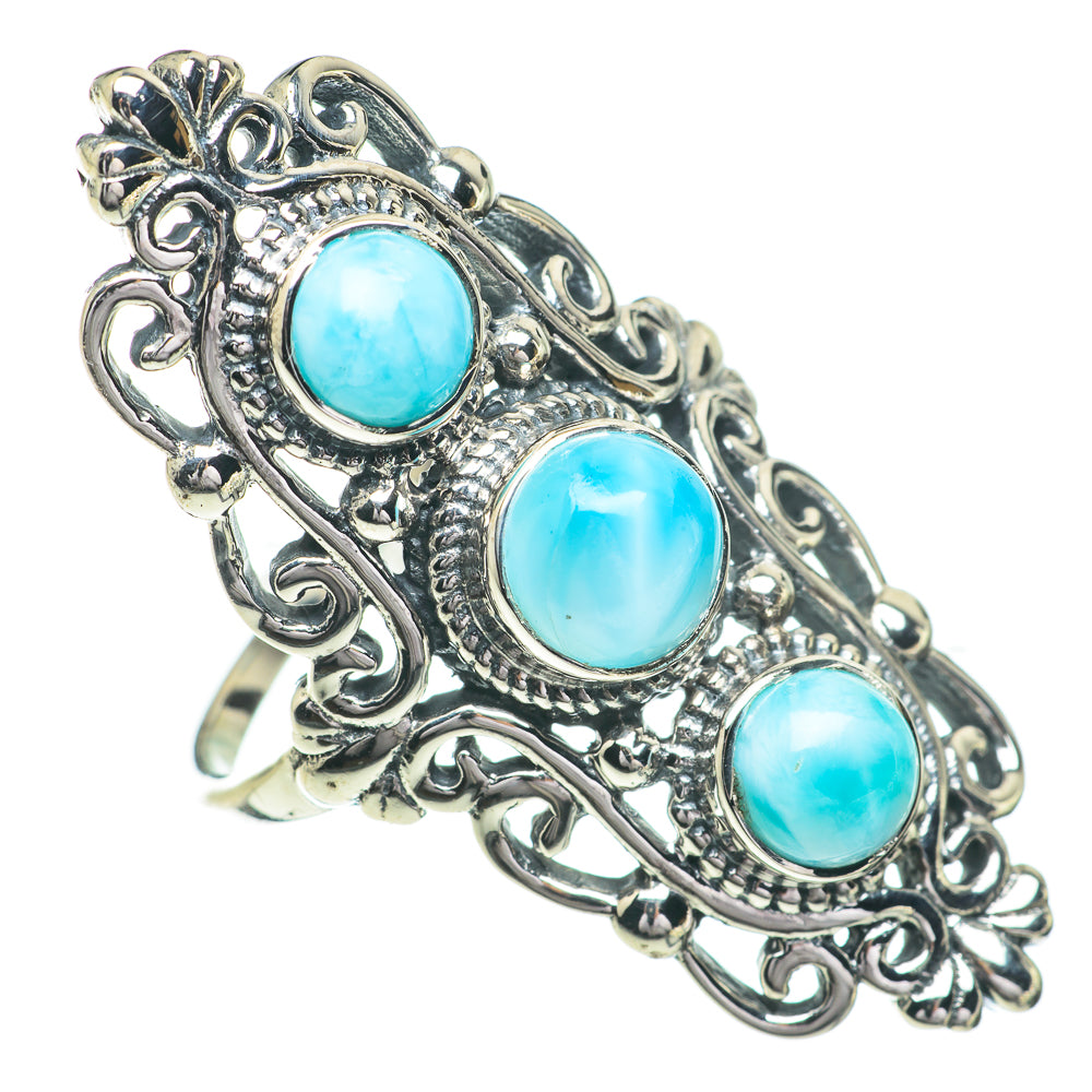 Larimar Rings handcrafted by Ana Silver Co - RING61041