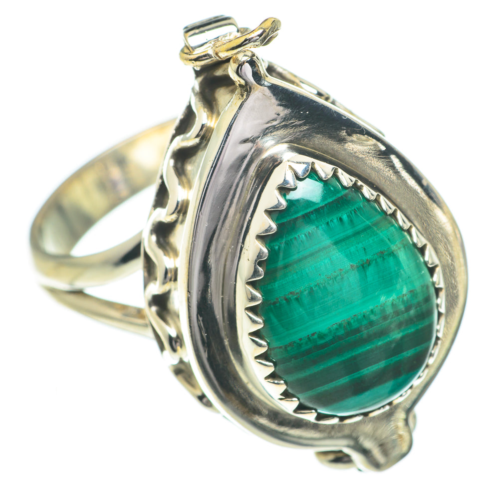 Malachite Rings handcrafted by Ana Silver Co - RING61043