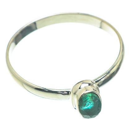 Zambian Emerald Rings handcrafted by Ana Silver Co - RING61044