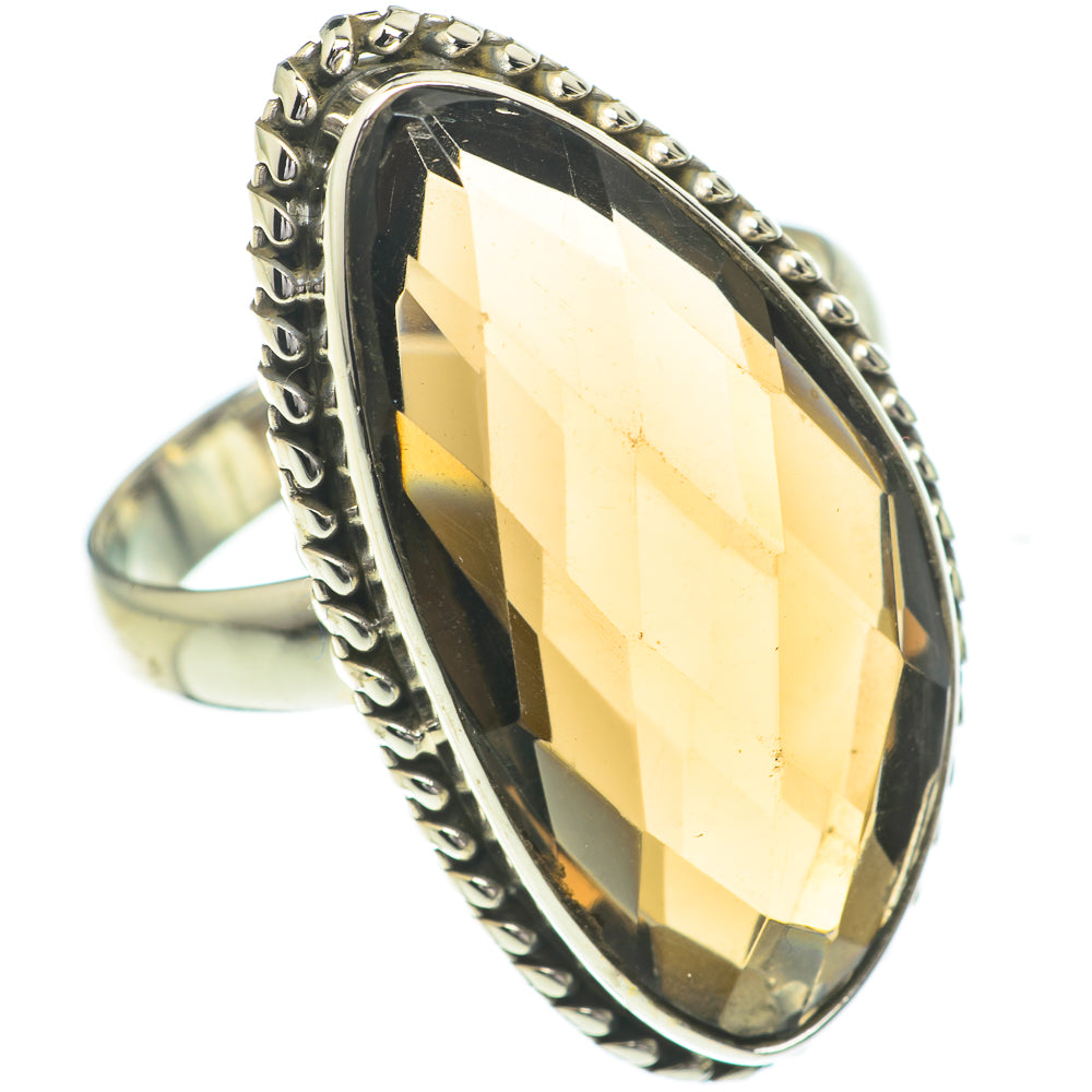 Smoky Quartz Rings handcrafted by Ana Silver Co - RING61048