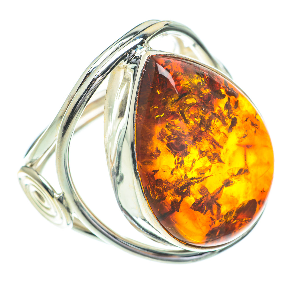 Baltic Amber Rings handcrafted by Ana Silver Co - RING61050