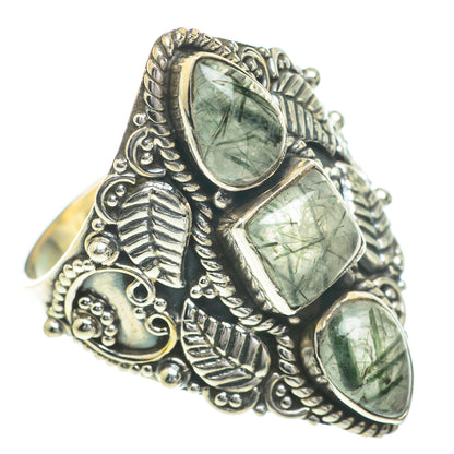 Tourmalinated Quartz Rings handcrafted by Ana Silver Co - RING61056