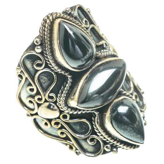 Hematite Rings handcrafted by Ana Silver Co - RING61061