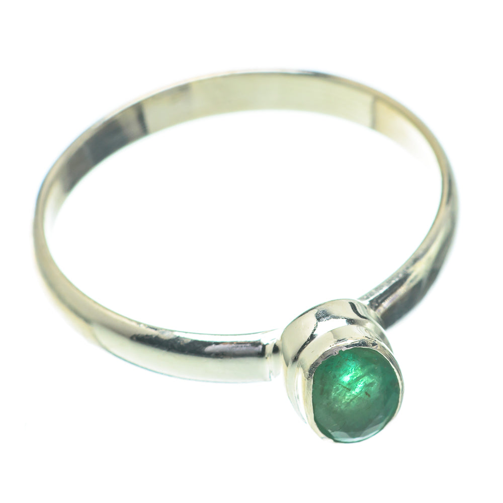 Zambian Emerald Rings handcrafted by Ana Silver Co - RING61066