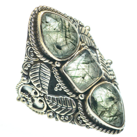 Tourmalinated Quartz Rings handcrafted by Ana Silver Co - RING61076