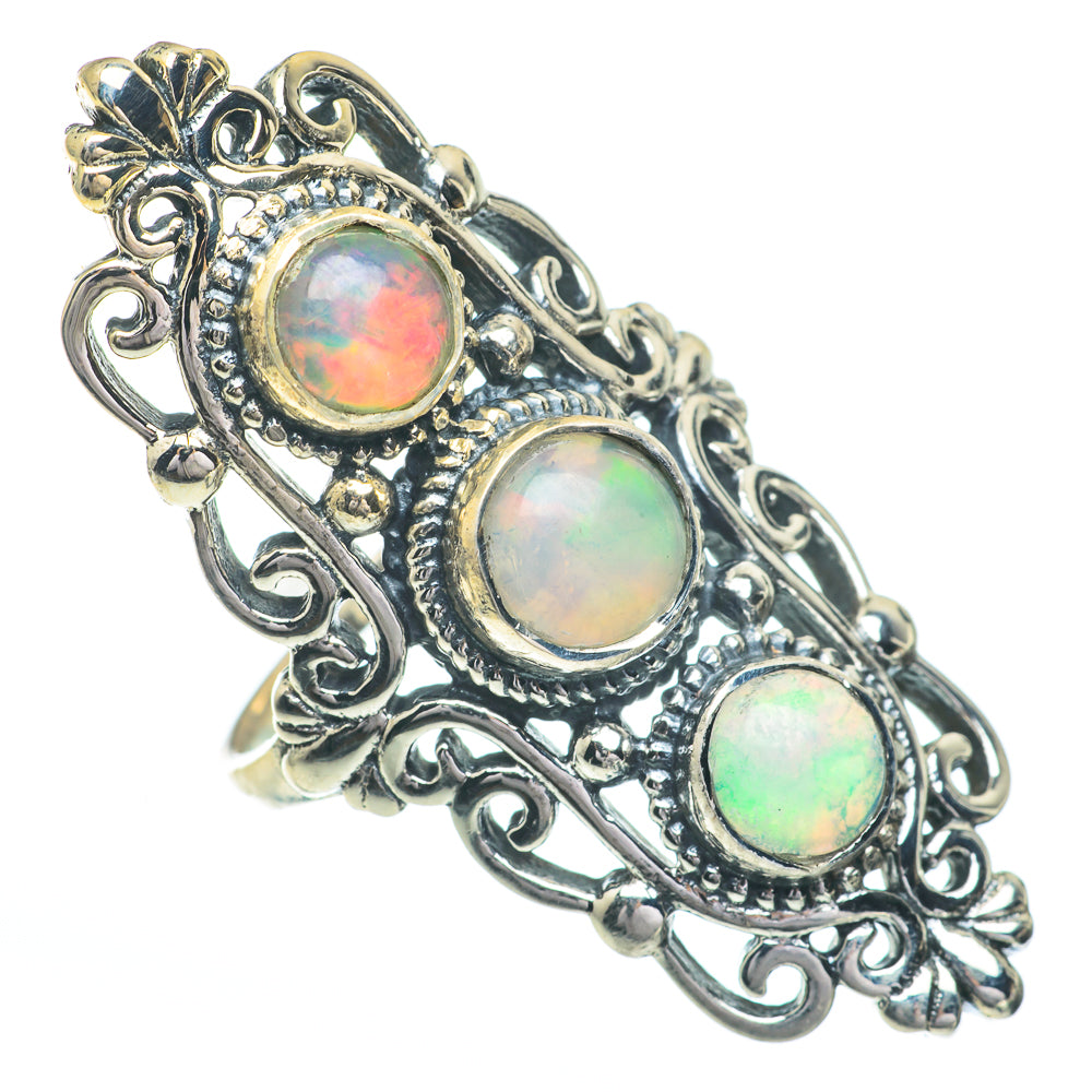 Ethiopian Opal Rings handcrafted by Ana Silver Co - RING61080