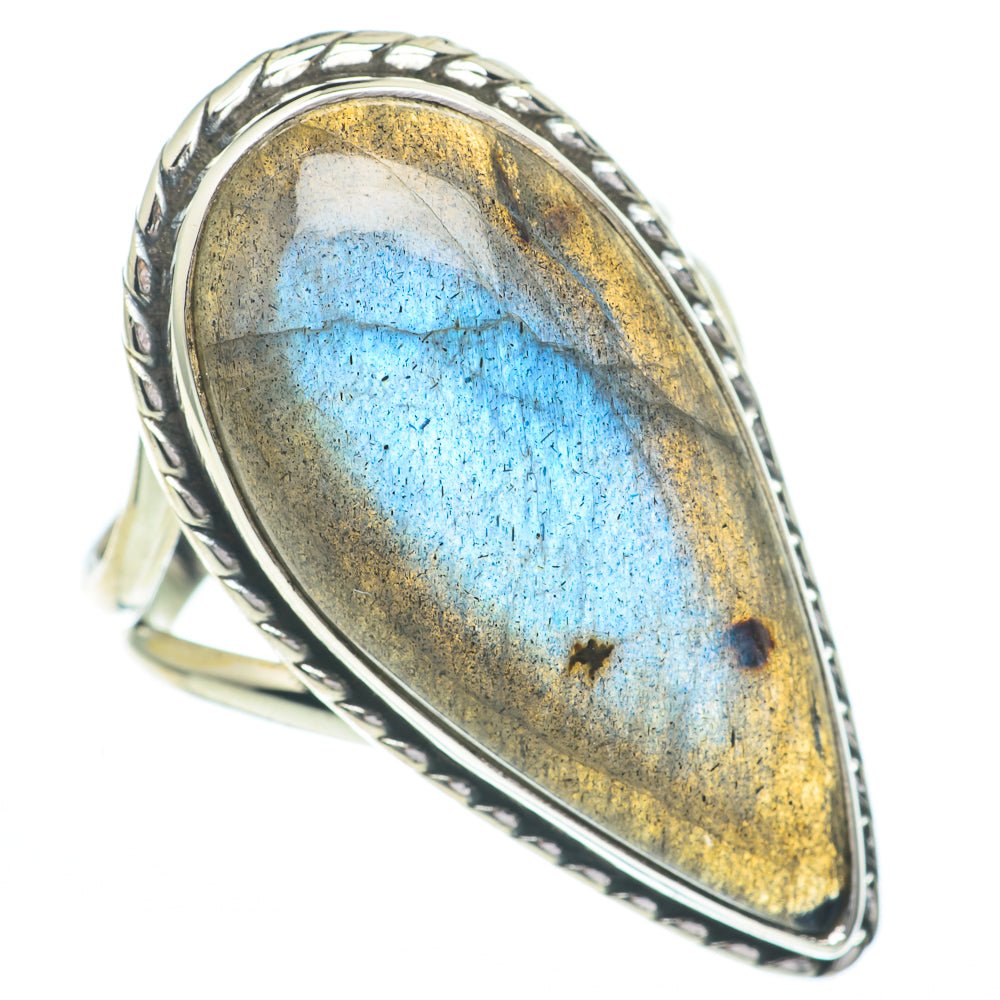 Labradorite Rings handcrafted by Ana Silver Co - RING61085
