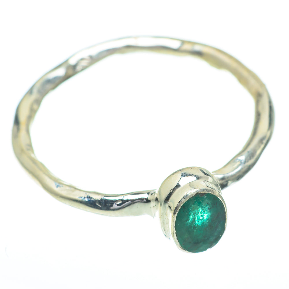 Zambian Emerald Rings handcrafted by Ana Silver Co - RING61087