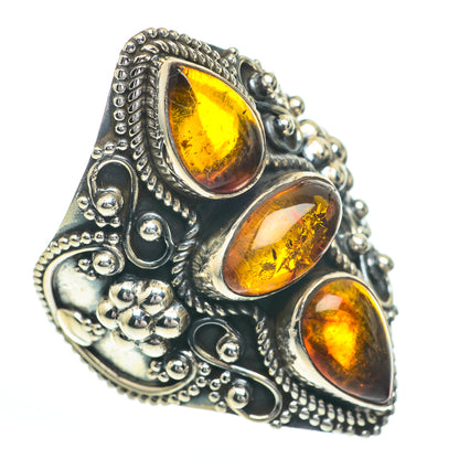 Baltic Amber Rings handcrafted by Ana Silver Co - RING61090