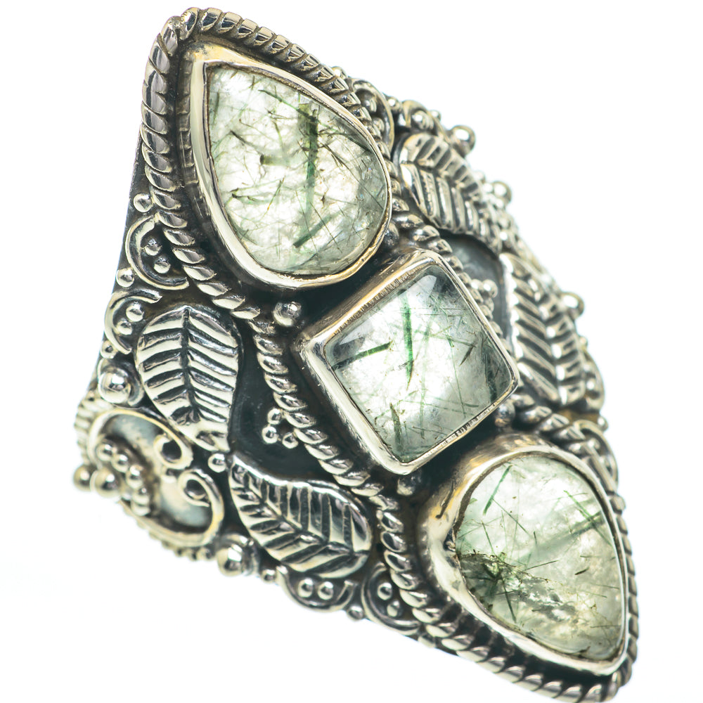 Tourmalinated Quartz Rings handcrafted by Ana Silver Co - RING61095