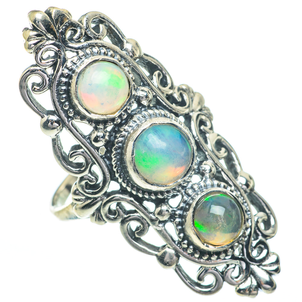 Ethiopian Opal Rings handcrafted by Ana Silver Co - RING61096