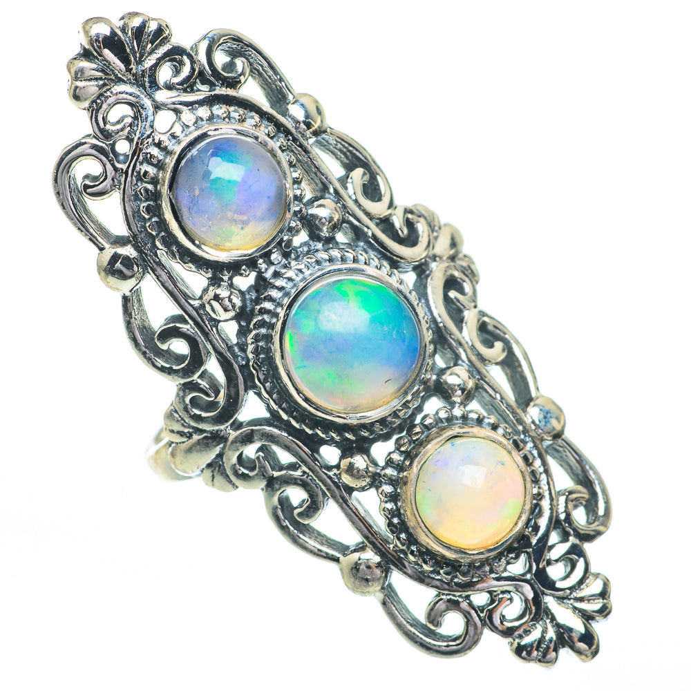 Ethiopian Opal Rings handcrafted by Ana Silver Co - RING61097