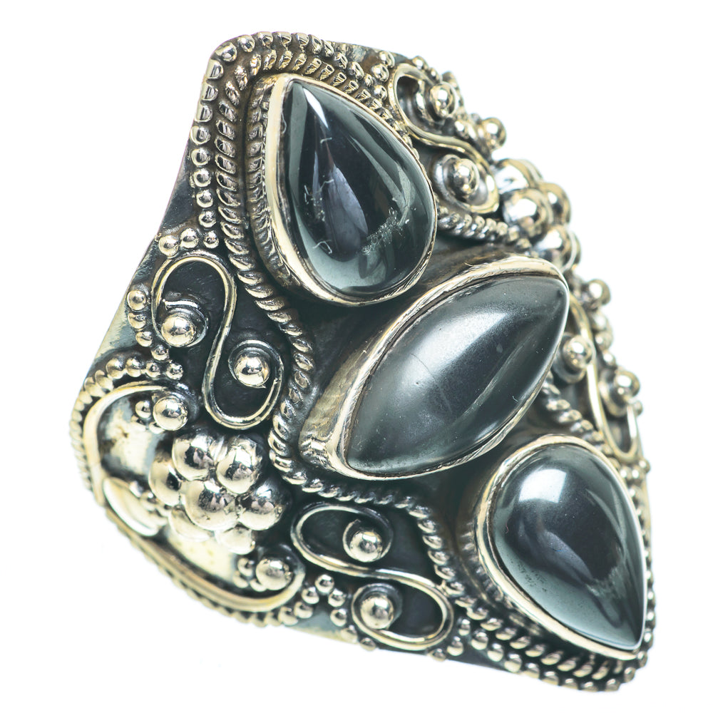 Hematite Rings handcrafted by Ana Silver Co - RING61098