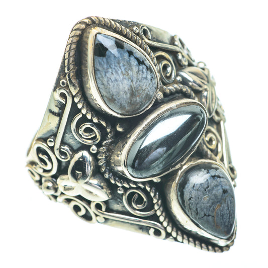 Hematite Rings handcrafted by Ana Silver Co - RING61099