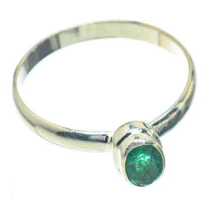 Zambian Emerald Rings handcrafted by Ana Silver Co - RING61102