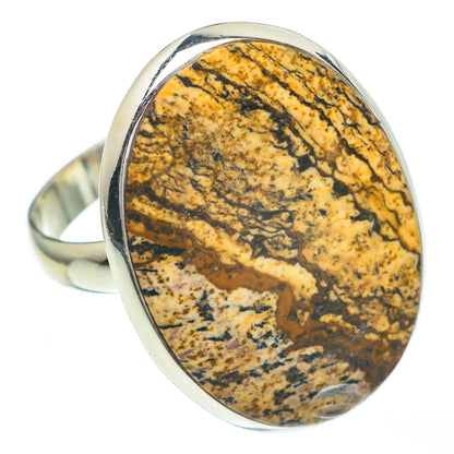 Picture Jasper Rings handcrafted by Ana Silver Co - RING61104