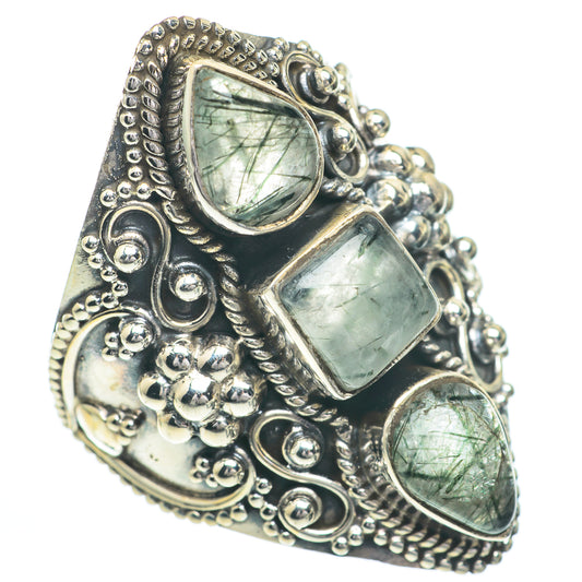 Tourmalinated Quartz Rings handcrafted by Ana Silver Co - RING61110