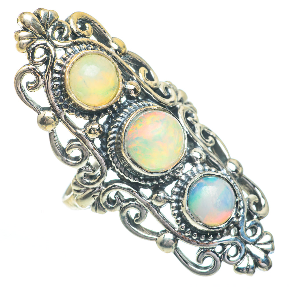 Ethiopian Opal Rings handcrafted by Ana Silver Co - RING61112