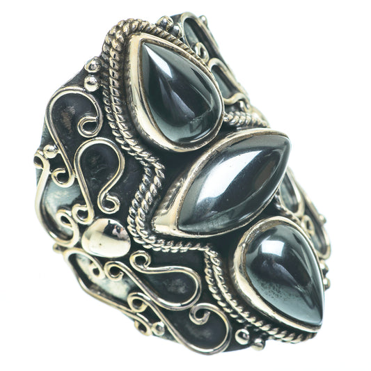 Hematite Rings handcrafted by Ana Silver Co - RING61114