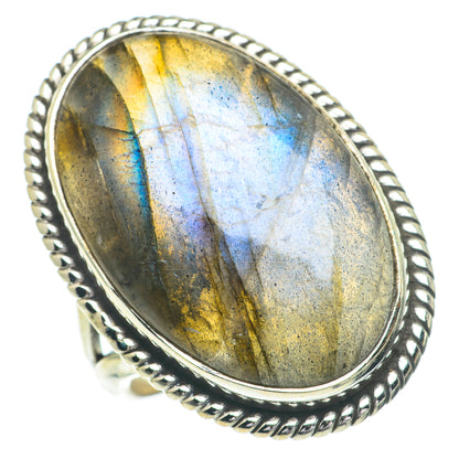Labradorite Rings handcrafted by Ana Silver Co - RING61117
