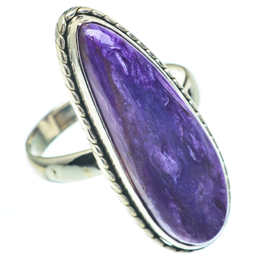 Charoite Rings handcrafted by Ana Silver Co - RING61124