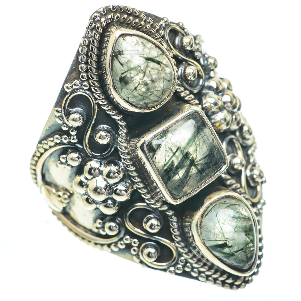 Tourmalinated Quartz Rings handcrafted by Ana Silver Co - RING61126