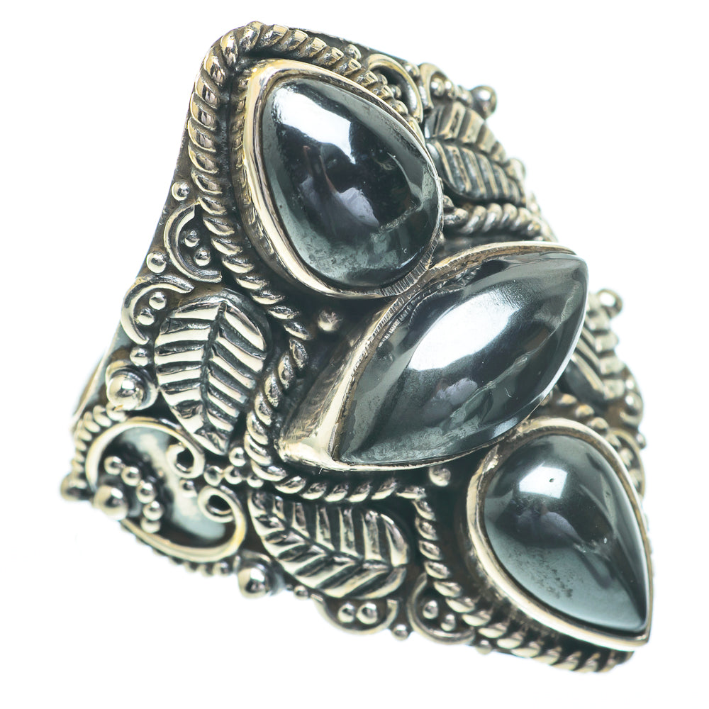 Hematite Rings handcrafted by Ana Silver Co - RING61129