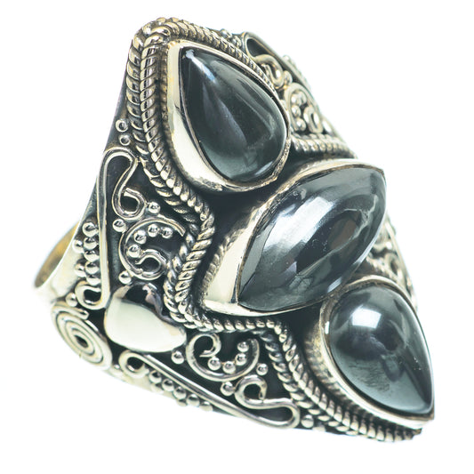 Hematite Rings handcrafted by Ana Silver Co - RING61130