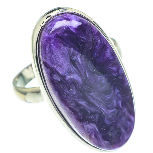 Charoite Rings handcrafted by Ana Silver Co - RING61137