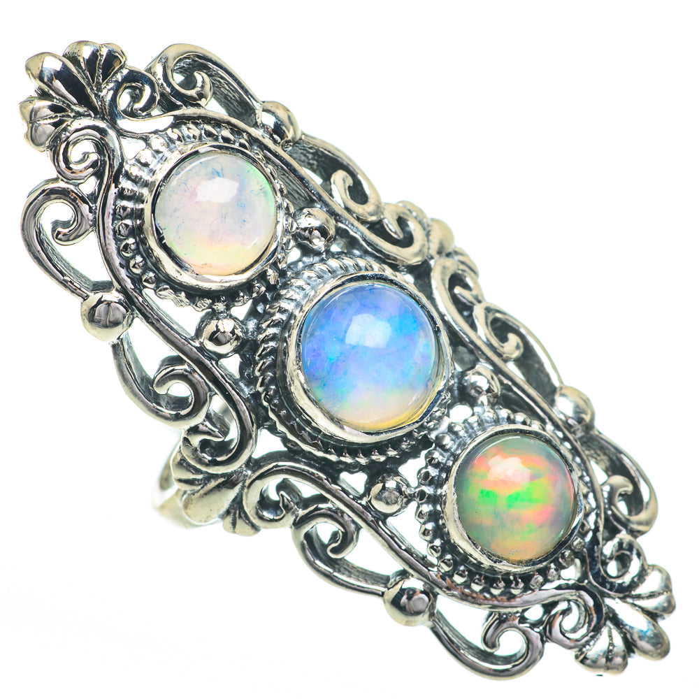 Ethiopian Opal Rings handcrafted by Ana Silver Co - RING61142