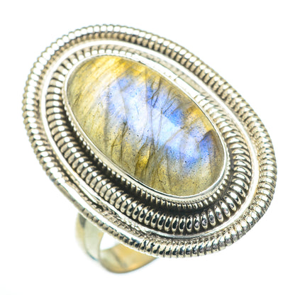 Labradorite Rings handcrafted by Ana Silver Co - RING61144