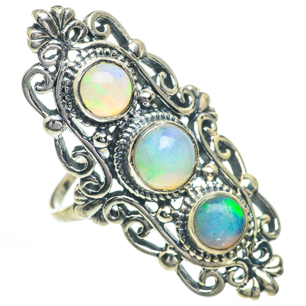 Ethiopian Opal Rings handcrafted by Ana Silver Co - RING61148
