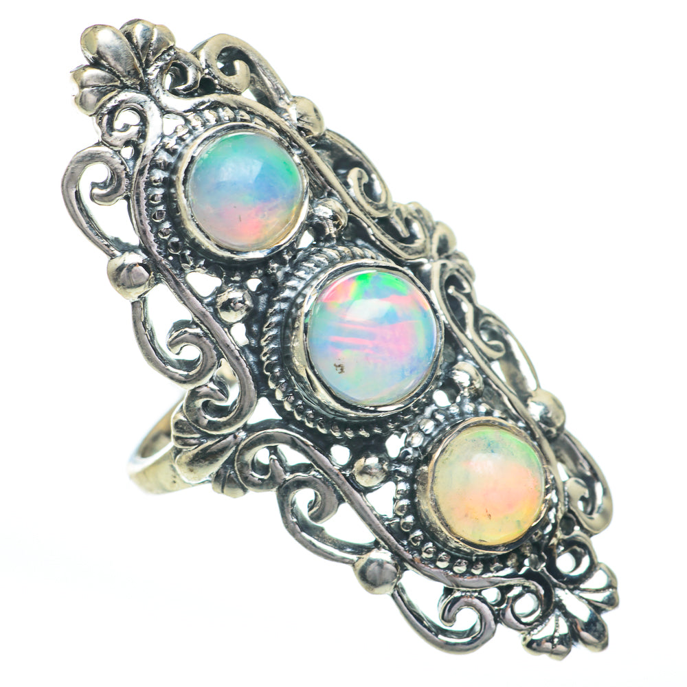 Ethiopian Opal Rings handcrafted by Ana Silver Co - RING61149