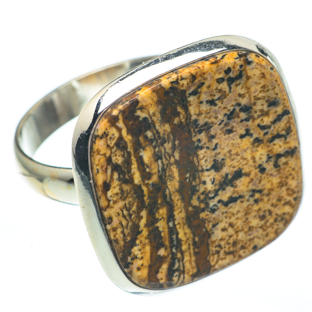 Picture Jasper Rings handcrafted by Ana Silver Co - RING61155