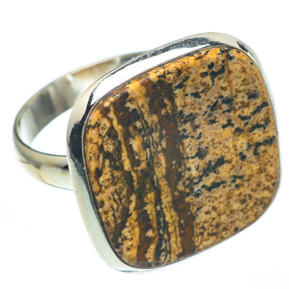 Picture Jasper Rings handcrafted by Ana Silver Co - RING61155