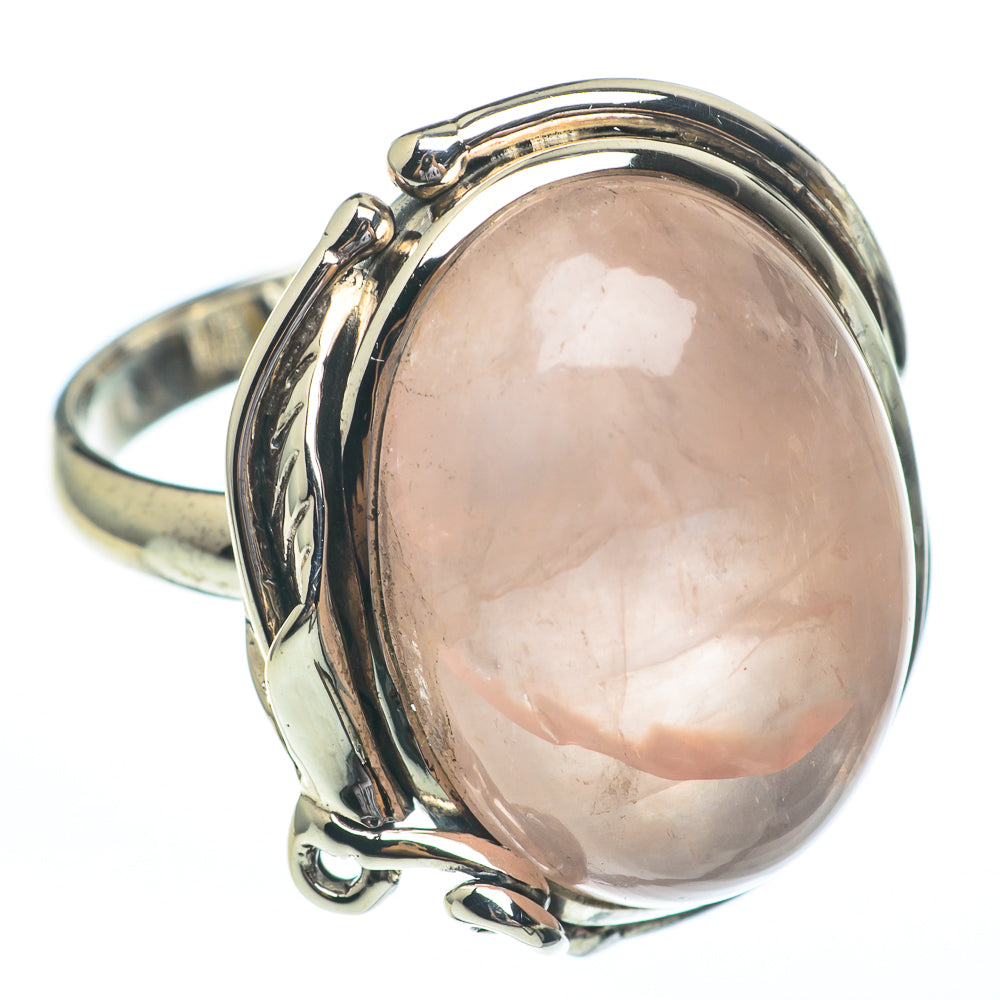 Rose Quartz Rings handcrafted by Ana Silver Co - RING61159