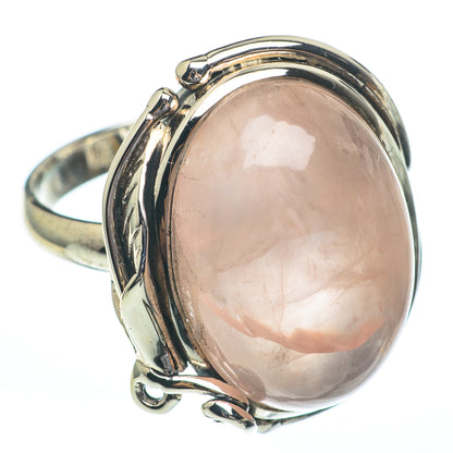 Rose Quartz Rings handcrafted by Ana Silver Co - RING61159