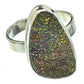 Spectro Pyrite Druzy Rings handcrafted by Ana Silver Co - RING61165