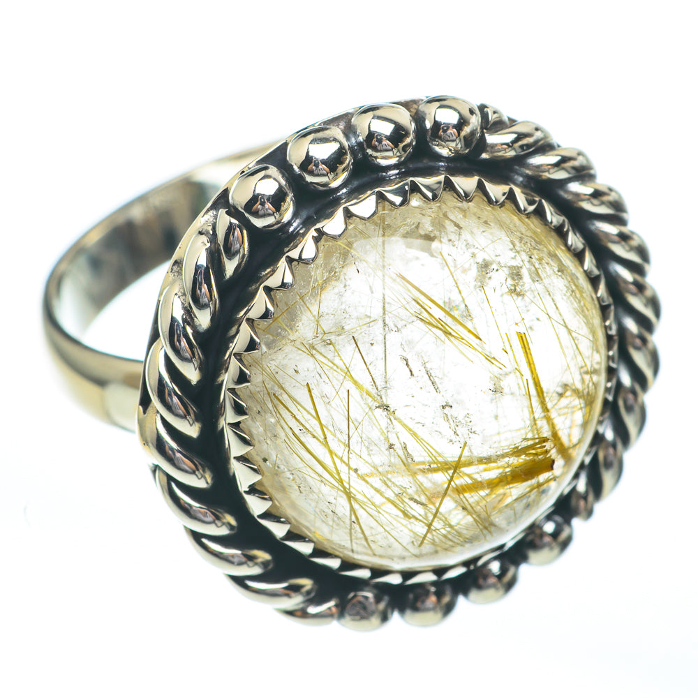 Rutilated Quartz Rings handcrafted by Ana Silver Co - RING61166