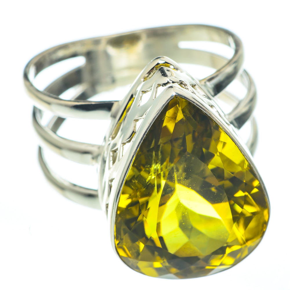 Lemon Quartz Rings handcrafted by Ana Silver Co - RING61175