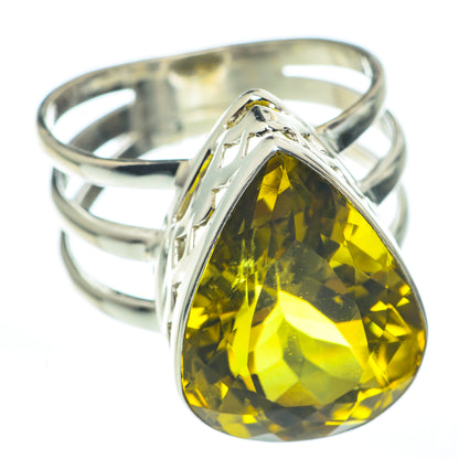 Lemon Quartz Rings handcrafted by Ana Silver Co - RING61175