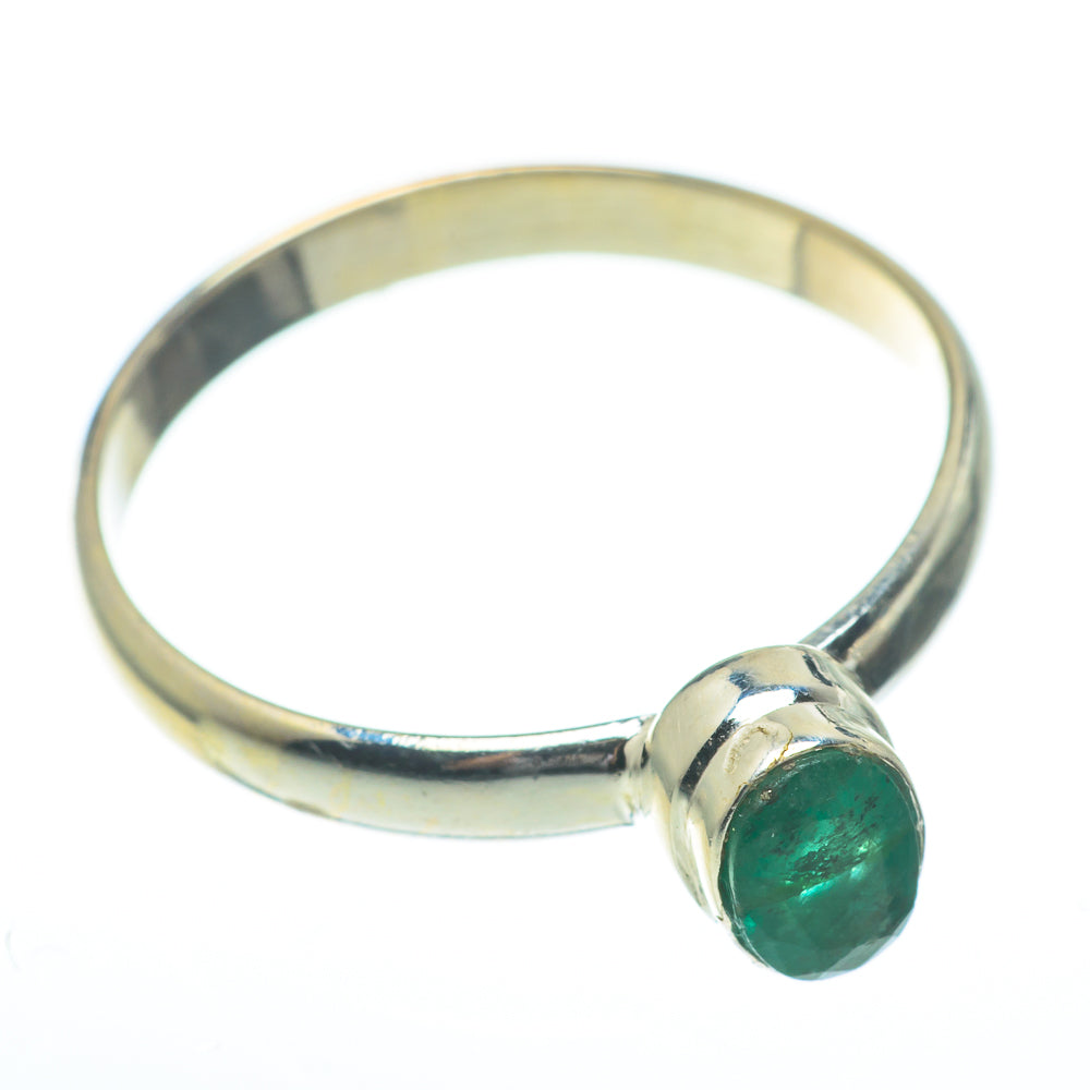 Zambian Emerald Rings handcrafted by Ana Silver Co - RING61181