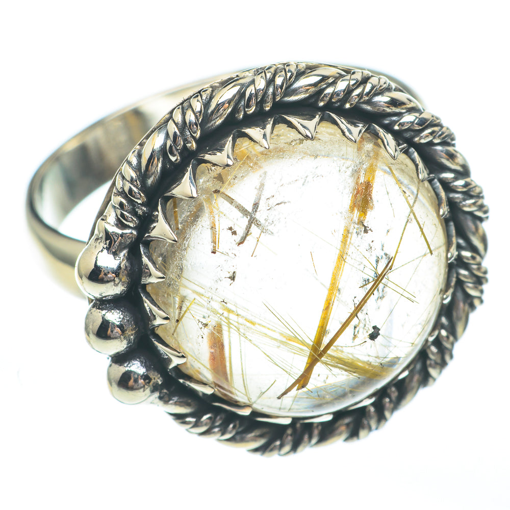 Rutilated Quartz Rings handcrafted by Ana Silver Co - RING61190