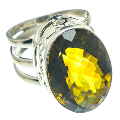 Olive Quartz Rings handcrafted by Ana Silver Co - RING61204