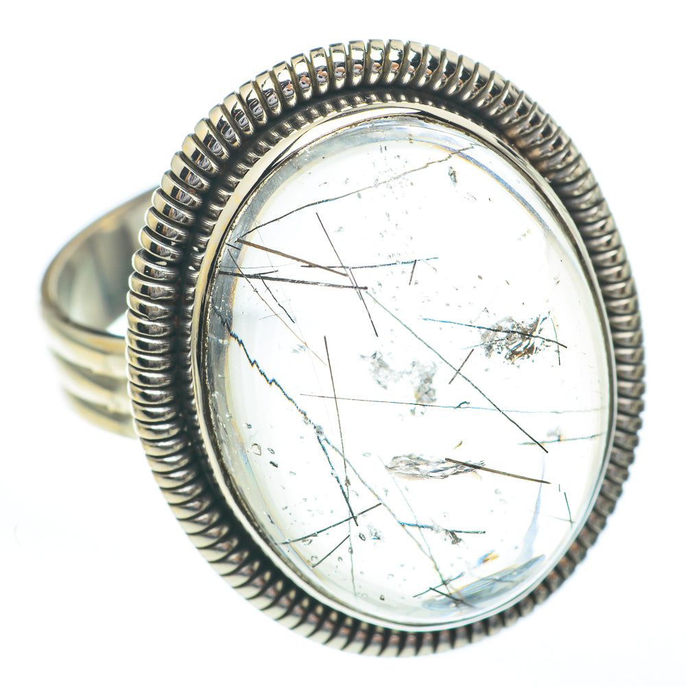 Tourmalinated Quartz Rings handcrafted by Ana Silver Co - RING61215